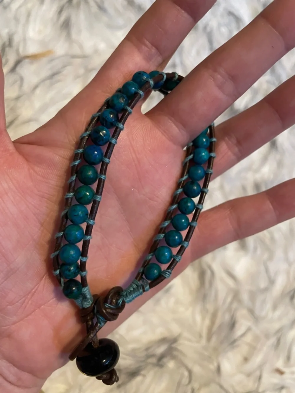 NWOT Teal Beaded Arizona Bracelet